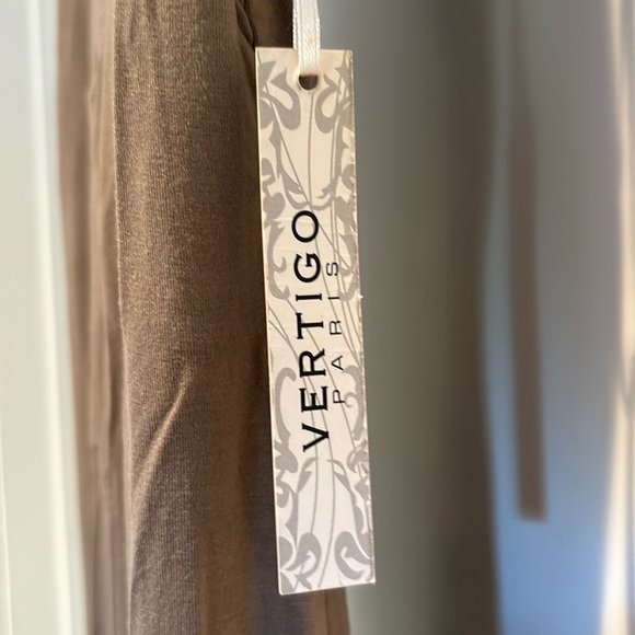 NWT Vertigo Paris dress with asymmetrical hem and jewel detail at neck - Picture 8 of 15